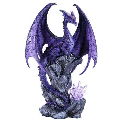 PURPLE HOARFROST DRAGON Statue