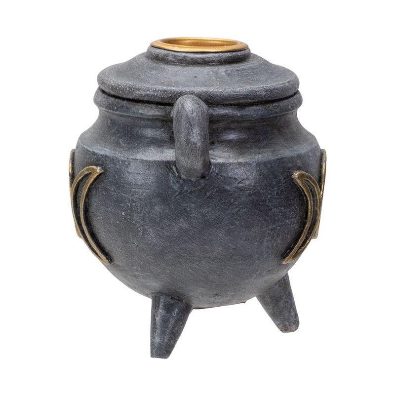 Triple Moon Cauldron Back Flow Incense Burner