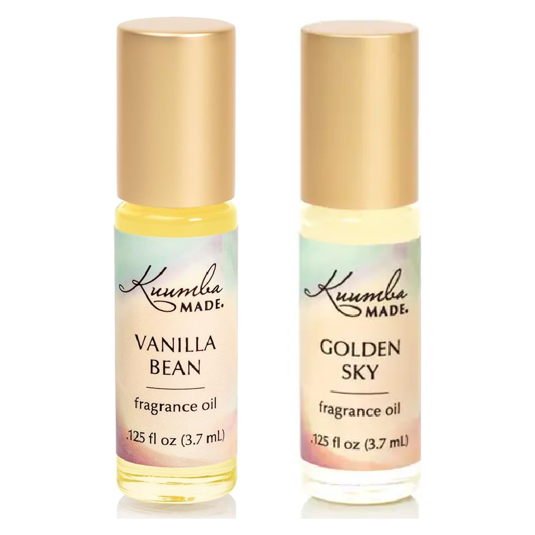 Kuumba Made Golden Sky and Vanilla Bean Layering Perfume Oil Duo