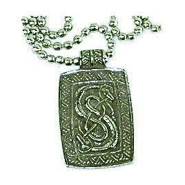 Enchanted Jewelry Trove of Valhalla Urnes Snake for Skill and Ingenuity Charm Amulet Talisman Pendant