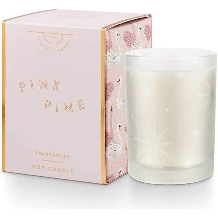 Illume A Sparkly Morning on the Pond Candle Pink Pine