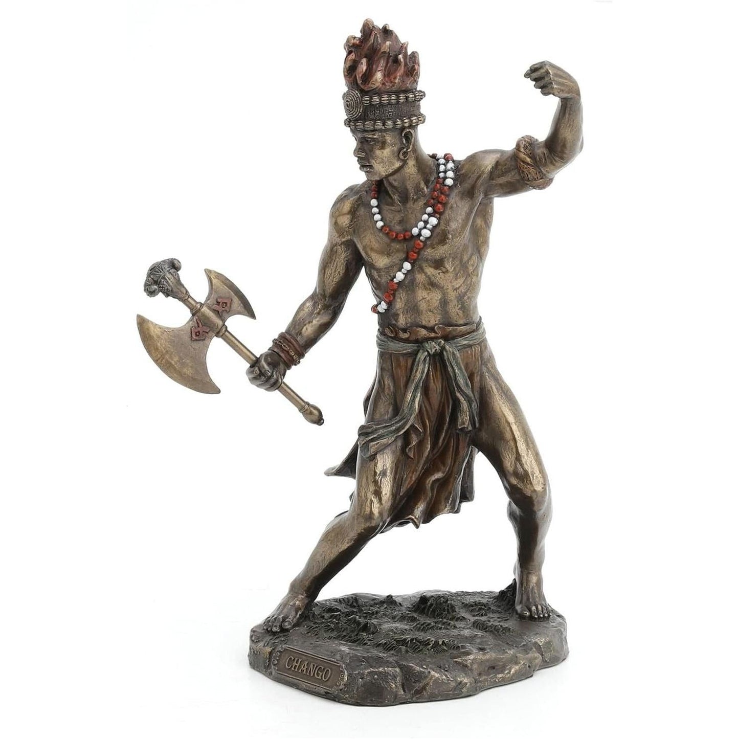Chango - God of Fire, Thunder, Lightning and War Statue Sculpture Figurine