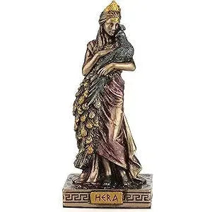 Bronze Look Finish Hera Mini Statue Hand Painted 3 1/2"