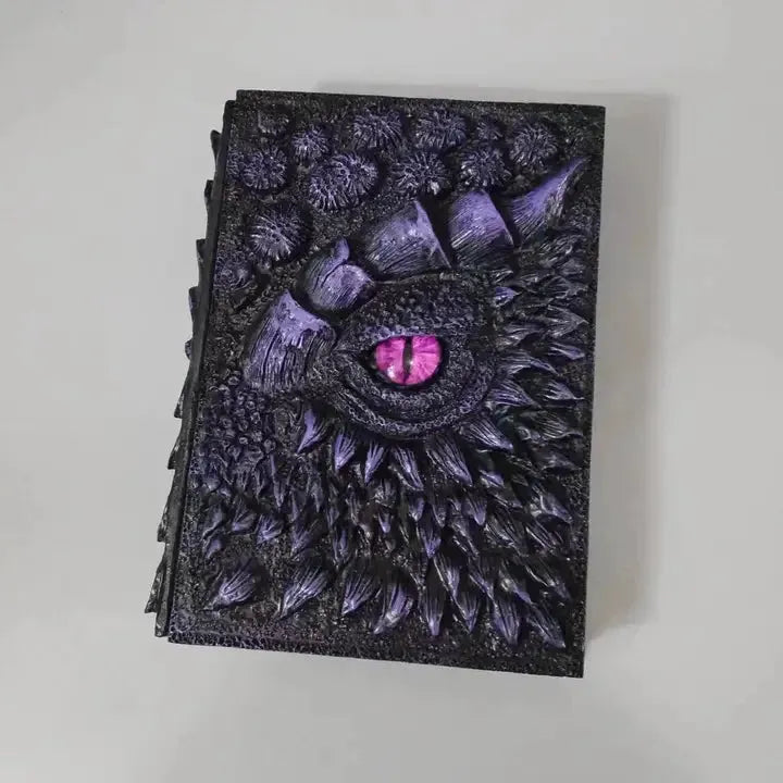 Mystical 3D Dragon Journal Hand Painted Resin
