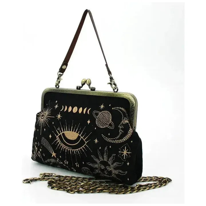 Celestial Kisslock Bag Evil Eye Purse