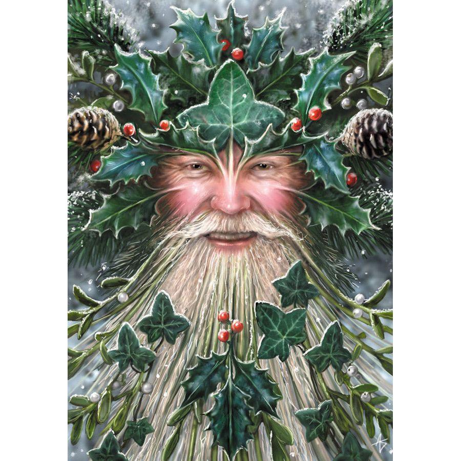 Spirit of Yule Card Yule Card by Anne Stokes
