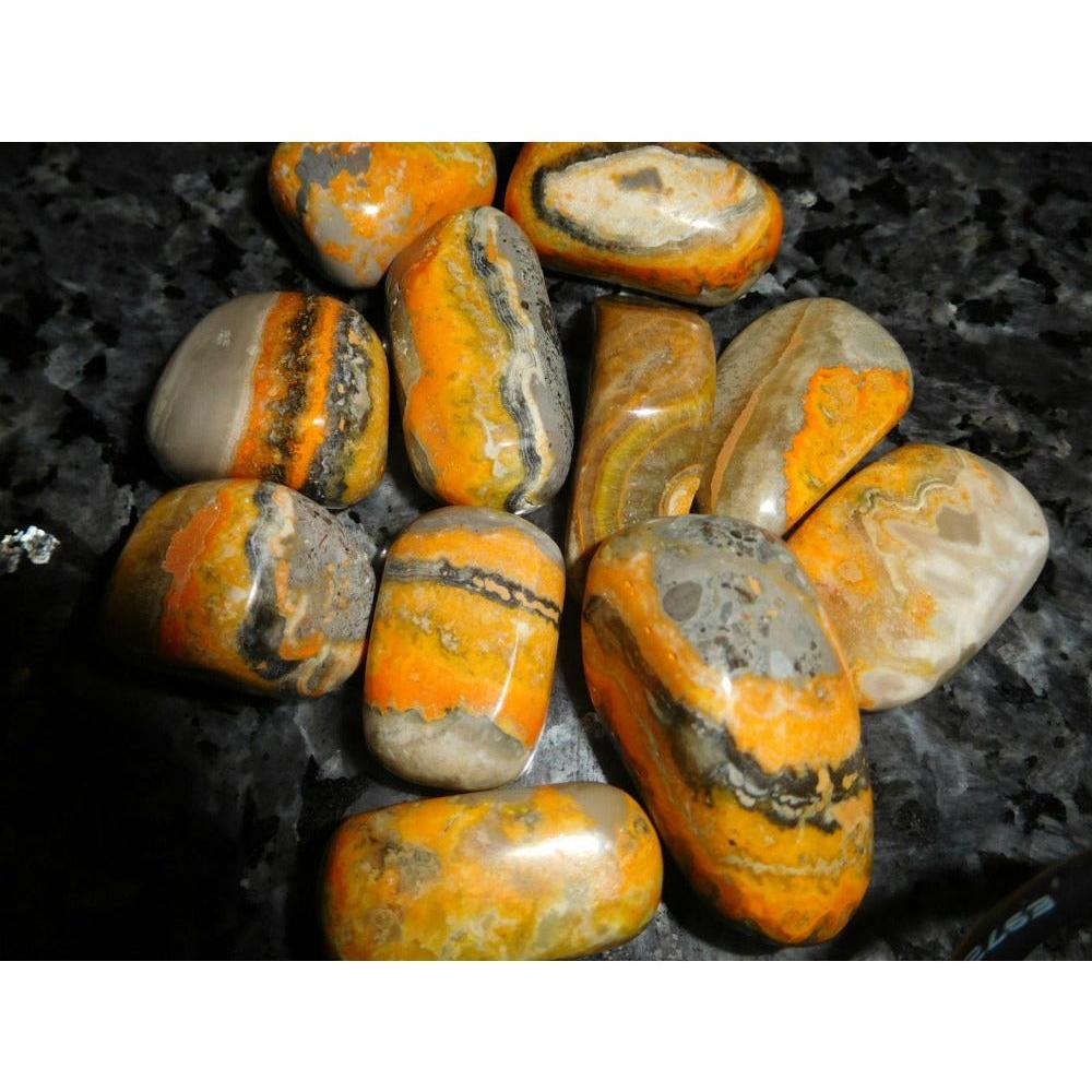Bumble Bee Jasper, Tumbled and Polished 1"