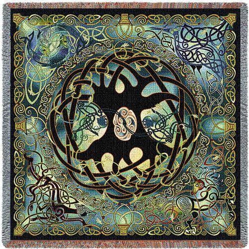 Celtic Tree of Life Throw Blanket- Jen Delyth