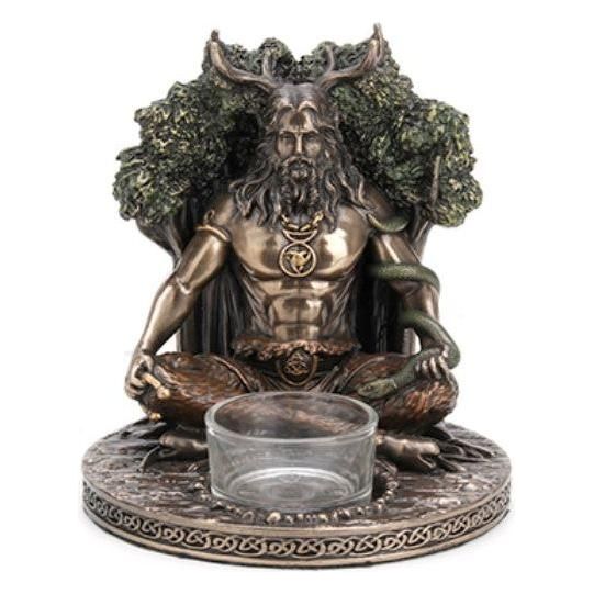 Celtic God Cernnunnos Tea Light Holder