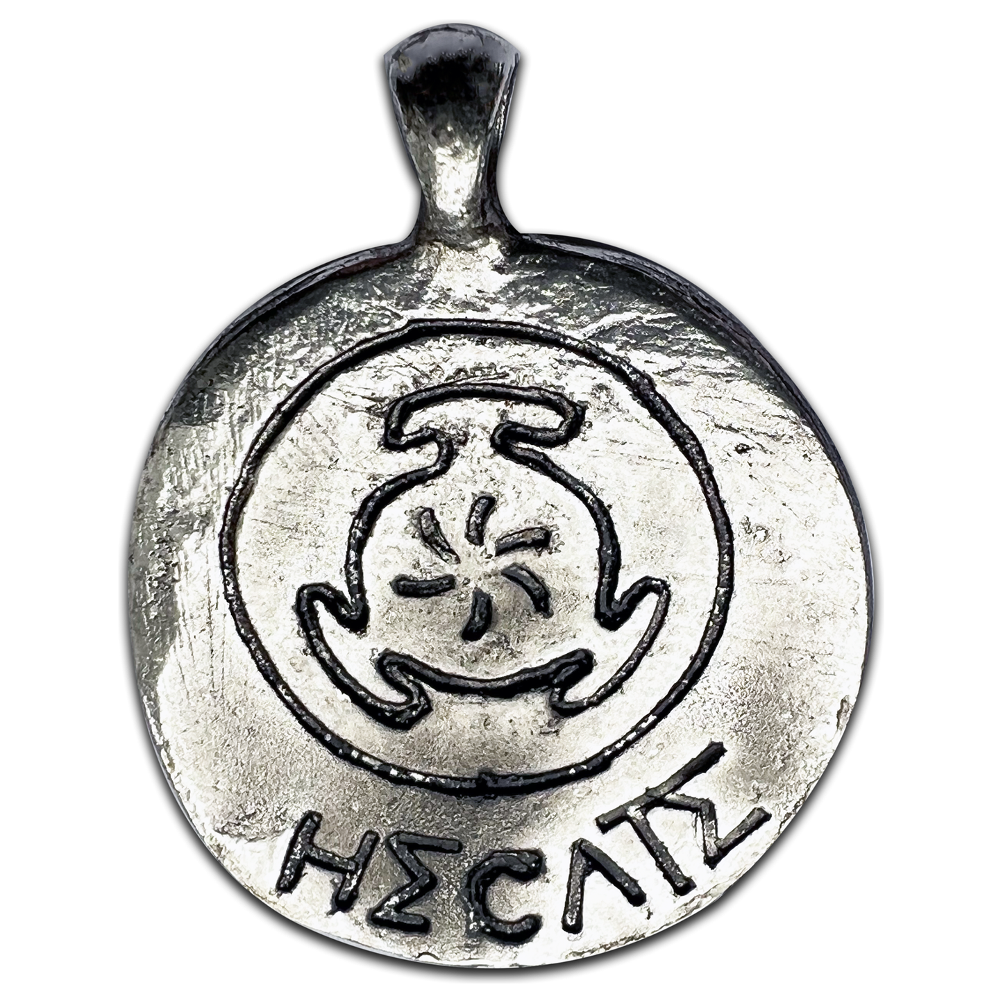 Goddess Hecate for Witchcraft & Transformation Coin Necklace