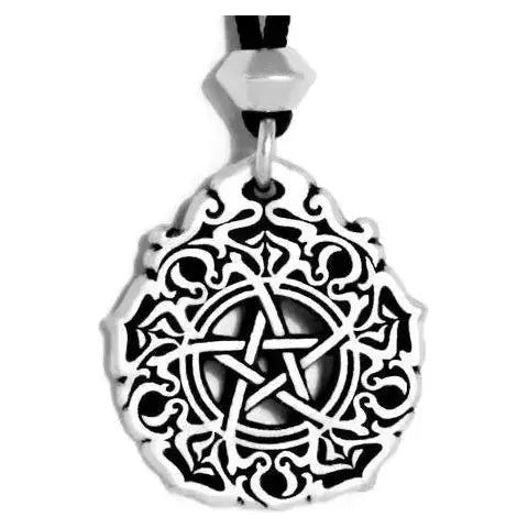 Morning Star Venus Pewter Pentacle Pendant