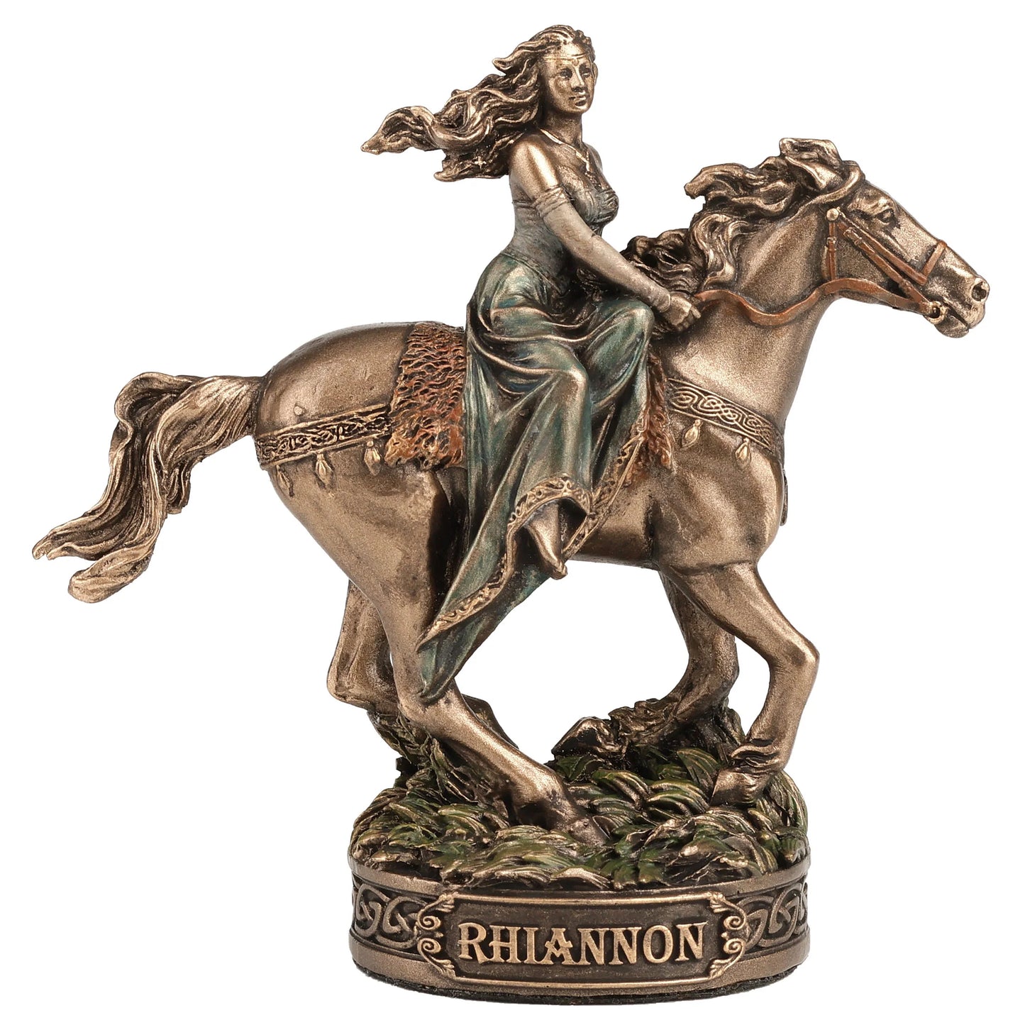 Rhiannon The Horse Goddess Of rebirth, fertility, forgiveness, love, overcoming grief and trauma. Mini Statue