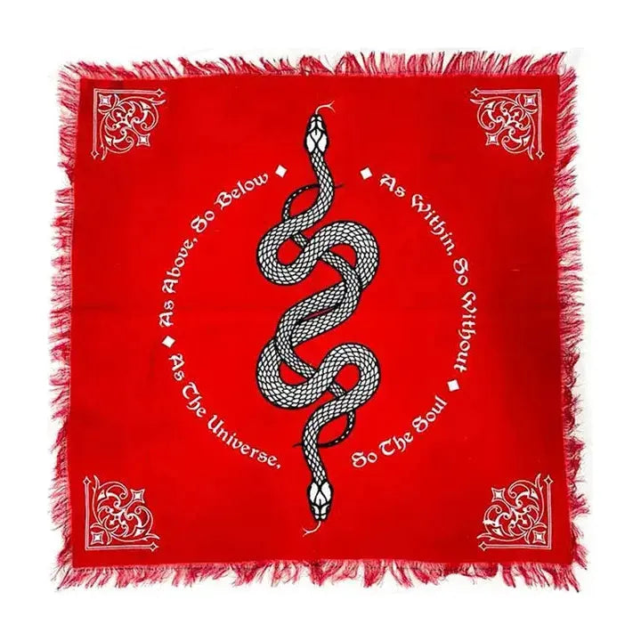 Red Serpent Altar Cloth (18 X 18 in.)