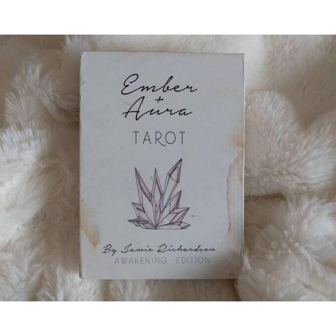 Ember + Aura Tarot by Jamie Richardson, 78 card tarot deck with companion guidebook and box