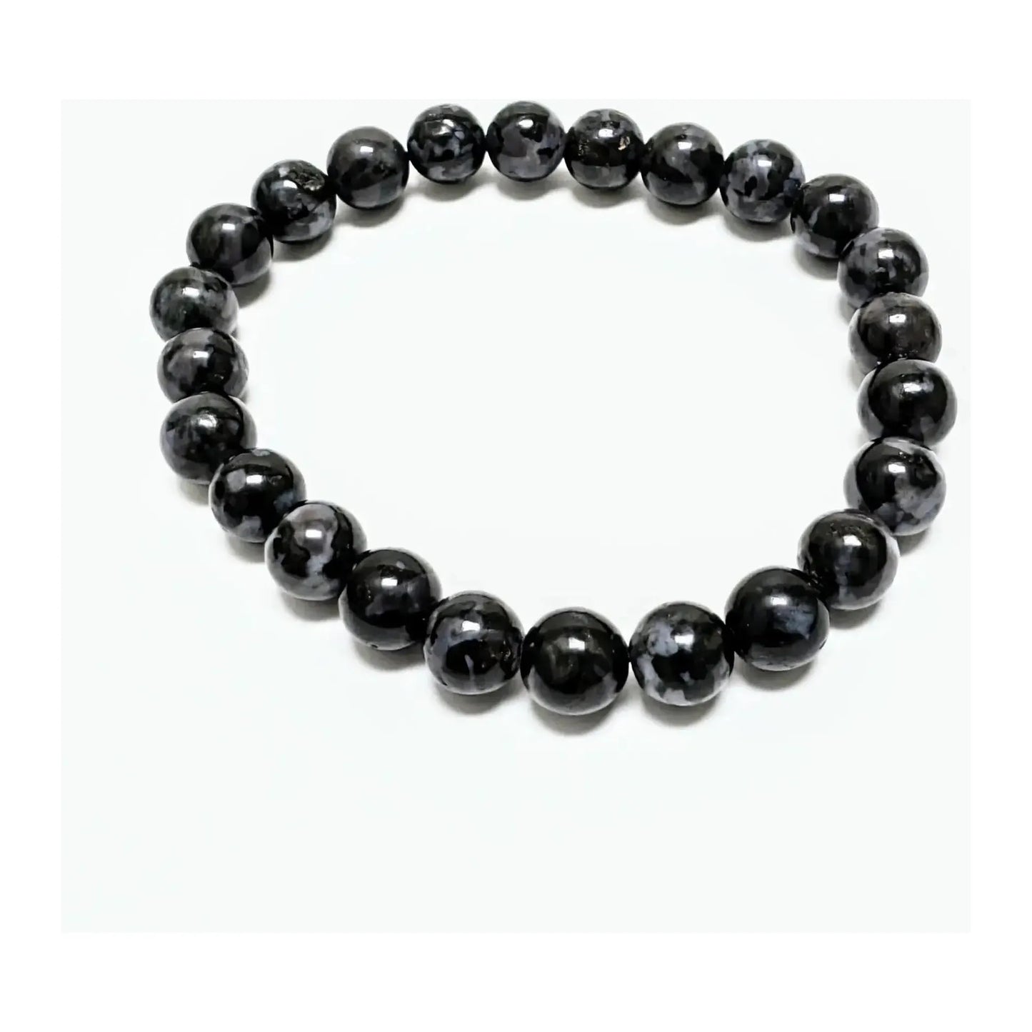 INDIGO GABBRO (Mystic Merlinite) for magic and mystery! 8mm Beaded Crystal Stone Bracelet