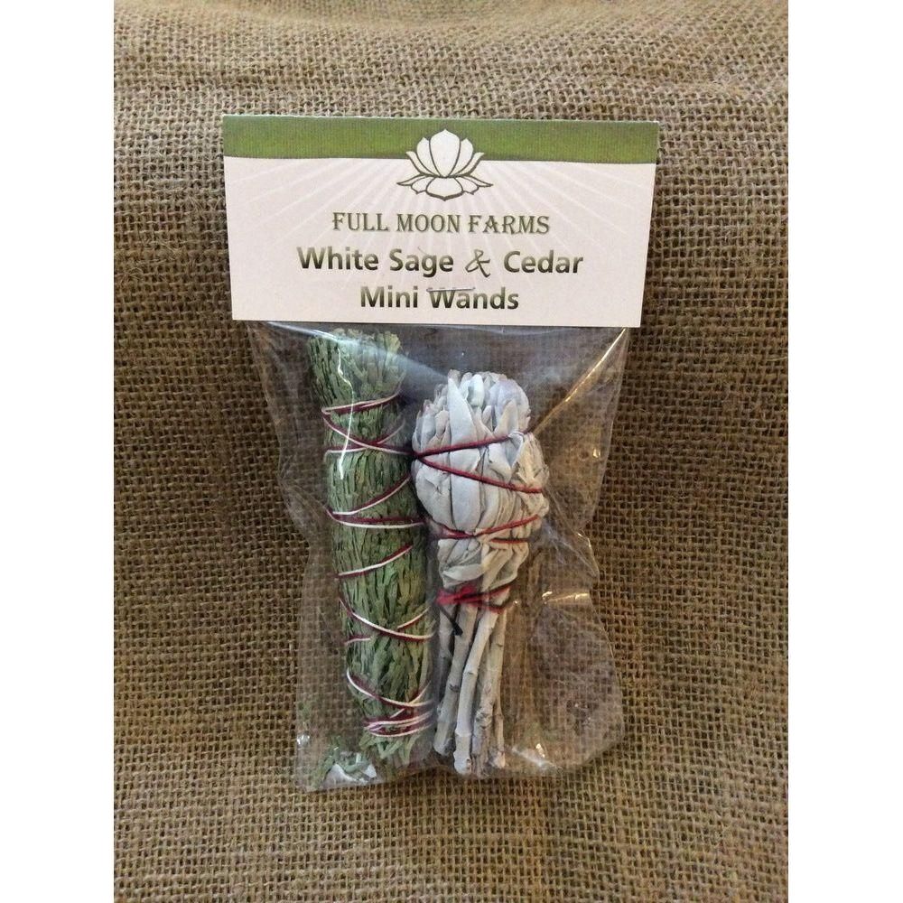Mini White Sage & Cedar Wands