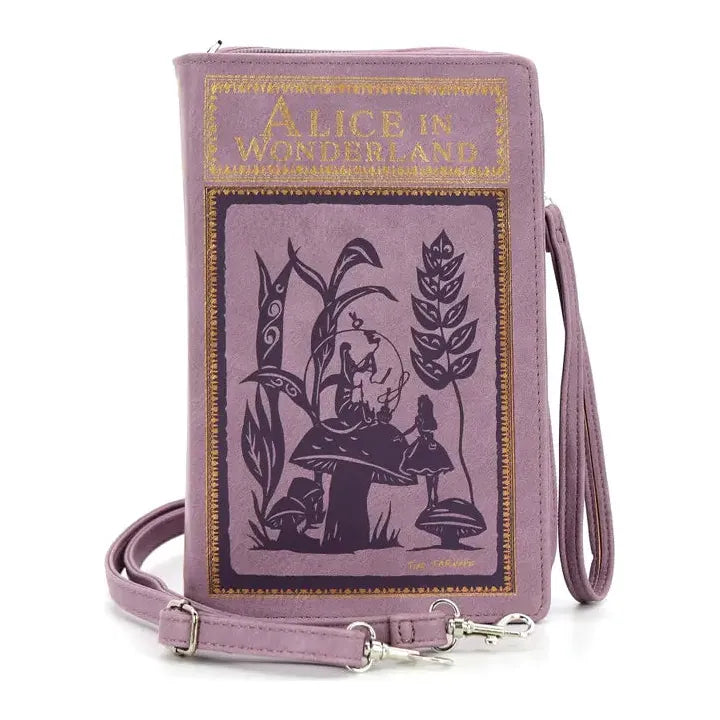 Alice in Wonderland Book Clutch Bag