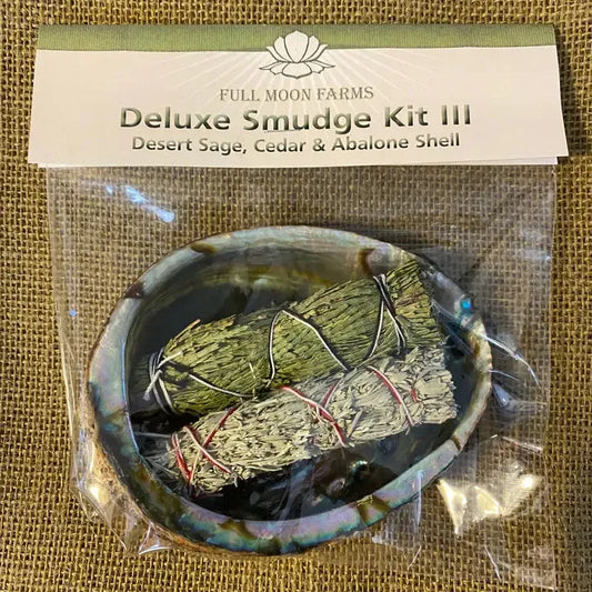 Deluxe Smudge Kit 3: Desert Sage, Cedar and Abalone Shell