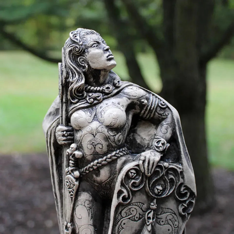 Morrigan Goddess Celtic Pagan Statue | Wiccan Gifts & Decor | 10 3/4 inch Tall