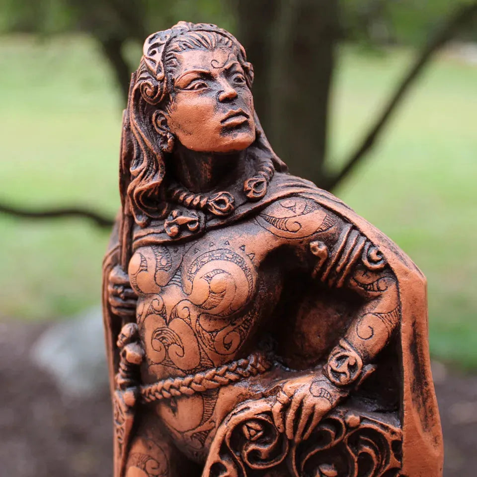 Morrigan Goddess Celtic Pagan Statue | Wiccan Gifts & Decor | 10 3/4 inch Tall