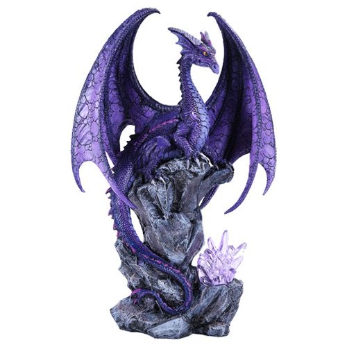 PURPLE HOARFROST DRAGON Statue