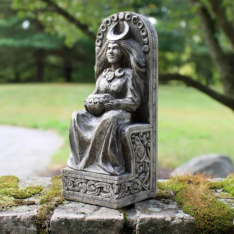 Seated Moon Goddess Altar Statue