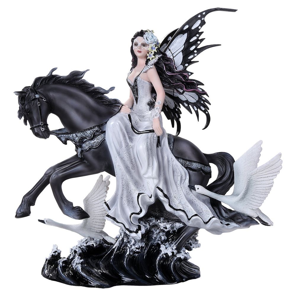 Lamentations of Swans Fairy and Horse Figurine