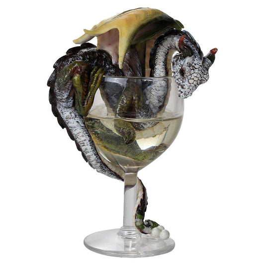 White Wine Dragon Collectible Figurine Drinks & Dragons Collection