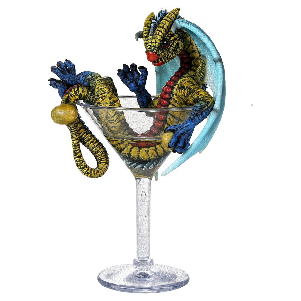 Martini Dragon Collectible Figurine Drinks & Dragons Collection