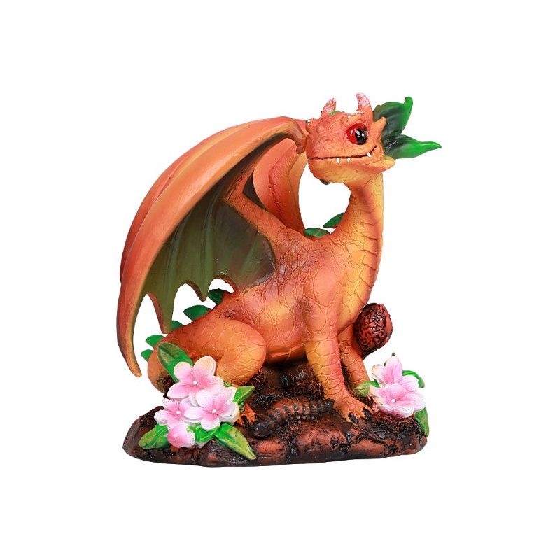 PEACH DRAGON Stanley Morrison Garden Dragon Figurine