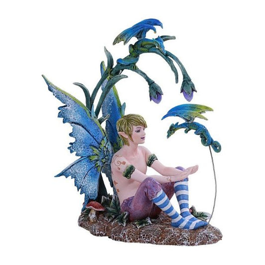 Boy and His Dragon Fairy Statue by Amy Brown