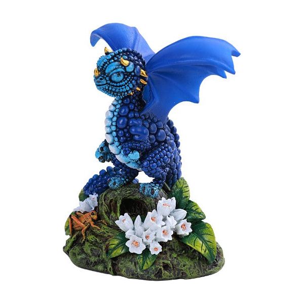 BLUEBERRY DRAGON Stanley Morrison Garden Dragon Figurine