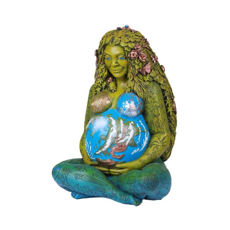 Jumbo Garden Sized Millennial Gaia Earth Mother Statue By Oberon Zell