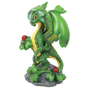 LUCKY CLOVER Stanley Morrison Garden Dragon Figurine