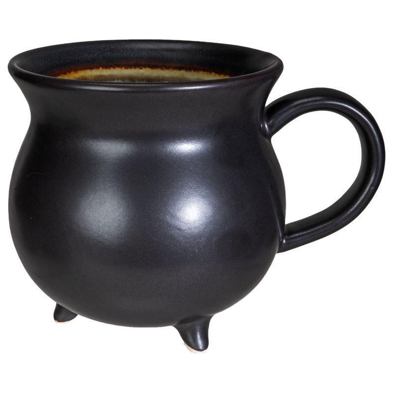 Witch's Brew Cauldron Mug with Witch