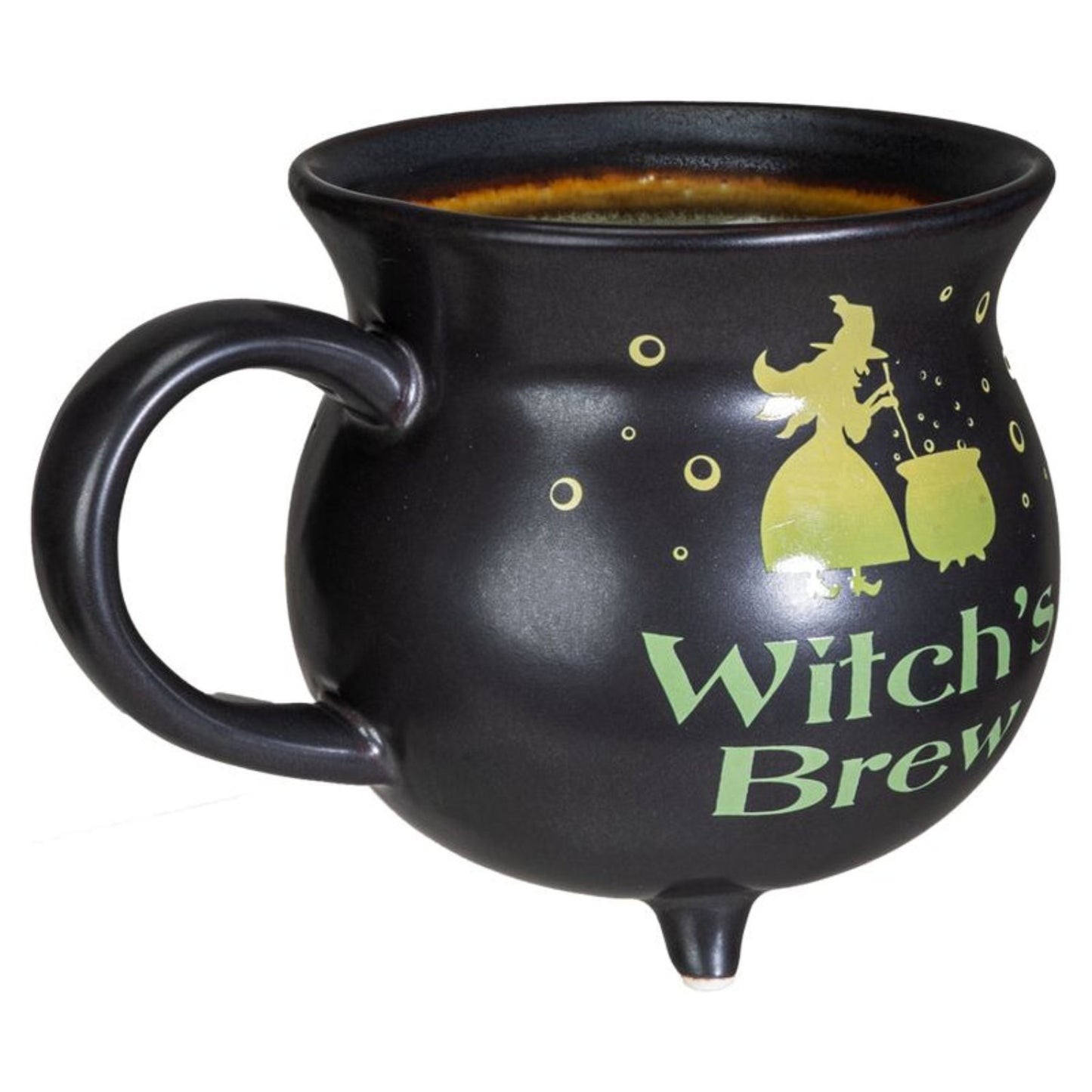 Witch's Brew Cauldron Mug with Witch