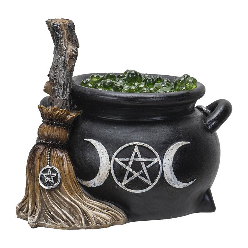 Triple Moon Pentacle LED Cauldron Light