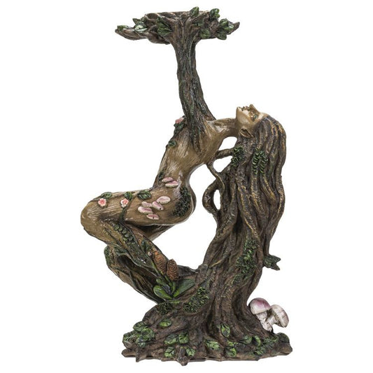 Tree Goddess Gaia Statue Candle Holder