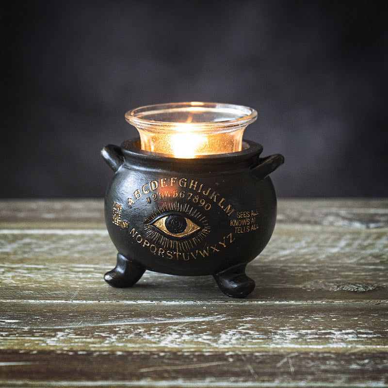 Spiritboard Votive Candle Holder Cauldron