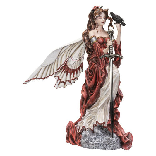 Fairy and Raven with Sword Letter Opener Fairy Figurine