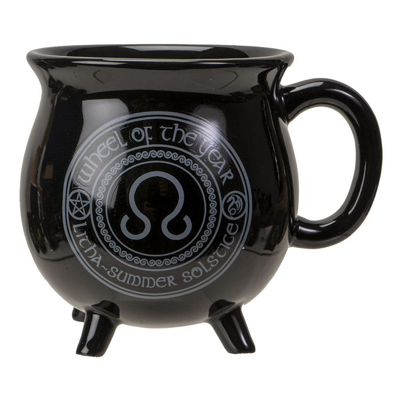 Litha Dragons of the Sabbat Color Changing Mug by Anne Stokes