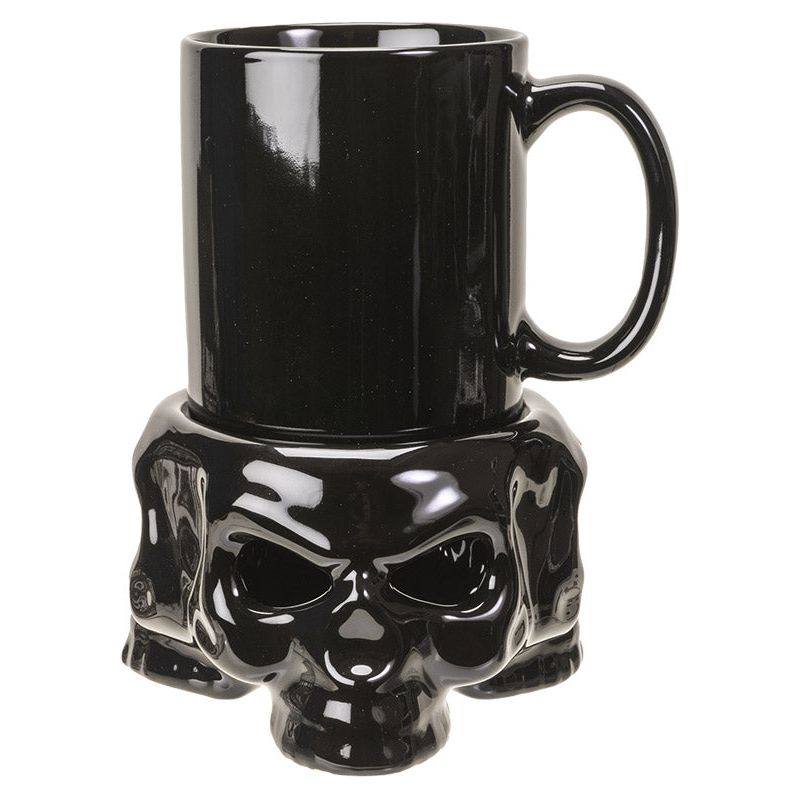 Skull Tea Light Warmer with Mug