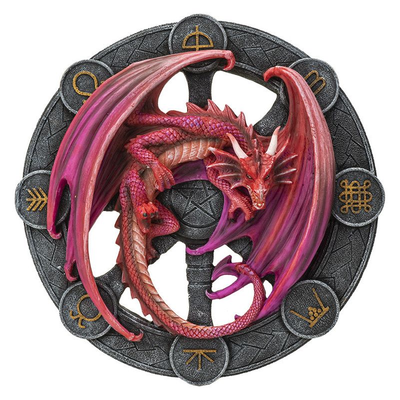 LAMMAS Dragons of the Sabbat Plaque by Anne Stokes