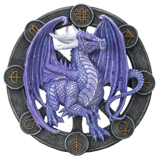 SAMHAIN Dragons of the Sabbat Plaque by Anne Stokes