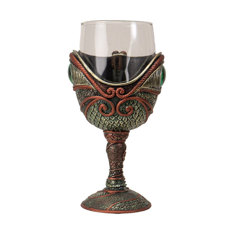 Dragon's Eye Resin and Glass Wine Goblet/Chalice