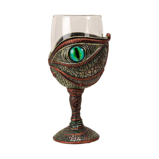 Dragon's Eye Resin and Glass Wine Goblet/Chalice