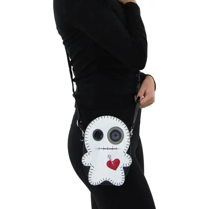 Stitched Voodoo Doll Crossbody Bag