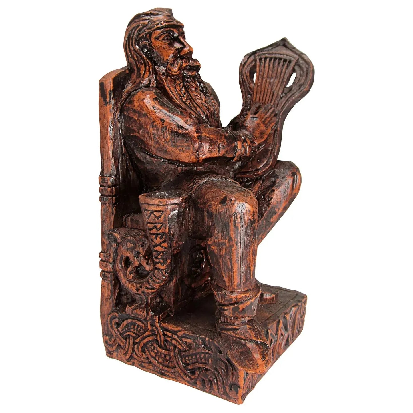 Seated Bragi Statue