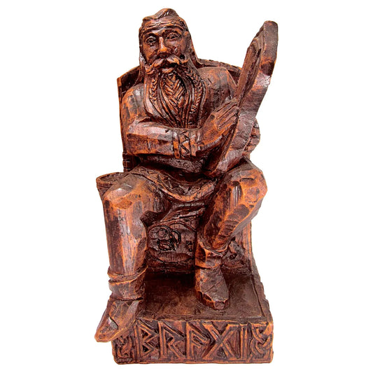 Seated Bragi Statue