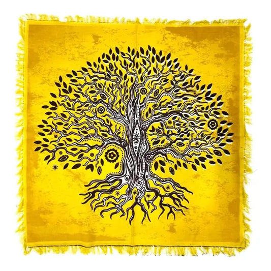 Gold Tree of Life Altar Cloth (24 X 24 in.)